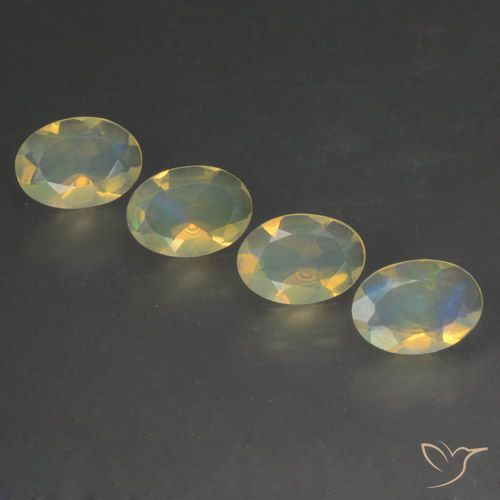 1.31ctw Natürlicher Mehrfarbig Opal, Oval, Transparent, Photo A
