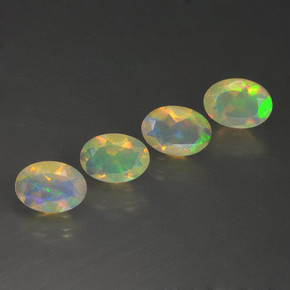 1.63 ct natürliche Mehrfarbig Opal-Edelsteine, Oval Schliff, Transparent