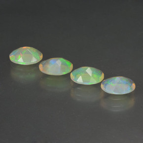 1.63 ct natürliche Mehrfarbig Opal-Edelsteine, Oval Schliff, Transparent