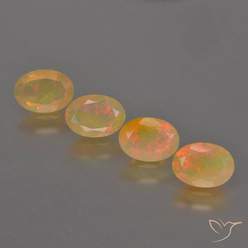1.83ctw Natürlicher Mehrfarbig Opal, Oval, Lichtdurchlässig, Photo A