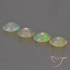 1.72 ct natürliche Mehrfarbig Opal-Edelsteine, Oval, Transparent