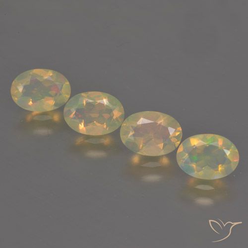 1.81ctw Natürlicher Mehrfarbig Opal, Oval, Transparent