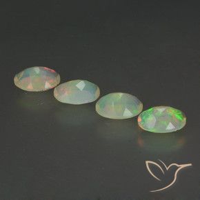 1.69 ct natürliche Mehrfarbig Opal-Edelsteine, Oval, Transparent
