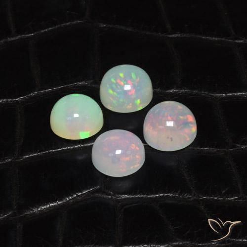 6.67ctw Natürlicher Mehrfarbig Opal, Runden, Transparent, Photo A