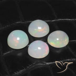 5.56 ct natürliche Mehrfarbig Opal-Edelsteine, Runden, Transparent