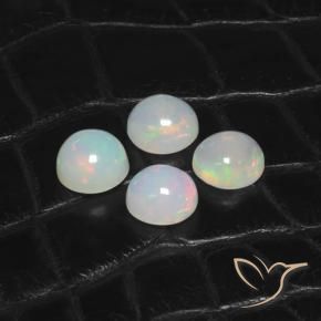 5.56 ct natürliche Mehrfarbig Opal-Edelsteine, Runden, Transparent