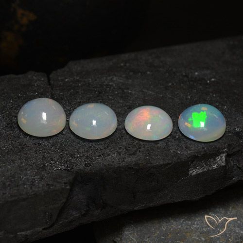 8.47ctw Natürlicher Mehrfarbig Opal, Runden, Lichtdurchlässig