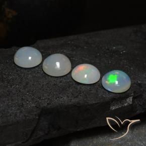 8.47 ct natürliche Mehrfarbig Opal-Edelsteine, Runden, Lichtdurchlässig