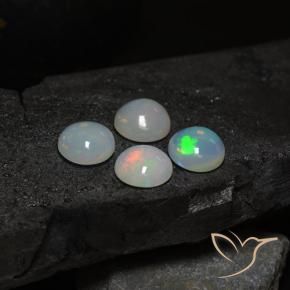 8.47 ct natürliche Mehrfarbig Opal-Edelsteine, Runden, Lichtdurchlässig