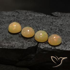 6.07 ct natürliche Mehrfarbig Opal-Edelsteine, Runden, Lichtdurchlässig