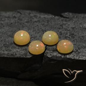 6.07 ct natürliche Mehrfarbig Opal-Edelsteine, Runden, Lichtdurchlässig
