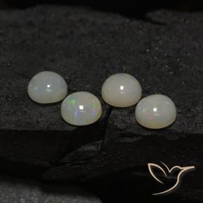 5.49 ct natürliche Mehrfarbig Opal-Edelsteine, Runden, Lichtdurchlässig