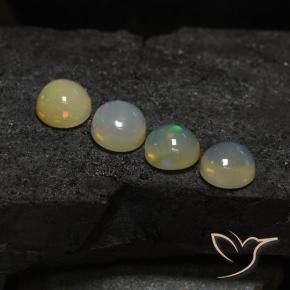 5.75 ct natürliche Mehrfarbig Opal-Edelsteine, Runden, Lichtdurchlässig