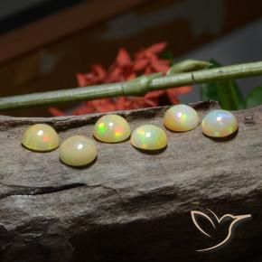8.15 ct natürliche Mehrfarbig Opal-Edelsteine, Runden, Lichtdurchlässig