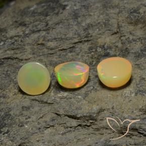 5.12 ct natürliche Mehrfarbig Opal-Edelsteine, Runden, Lichtdurchlässig