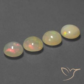 4.71 ct natürliche Mehrfarbig Opal-Edelsteine, Runden, Lichtdurchlässig