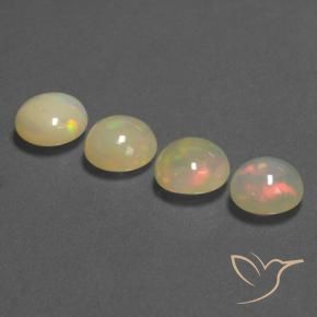 4.71 ct natürliche Mehrfarbig Opal-Edelsteine, Runden, Lichtdurchlässig