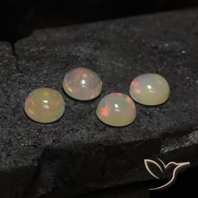5.36 ct natürliche Mehrfarbig Opal-Edelsteine, Runden, Transparent