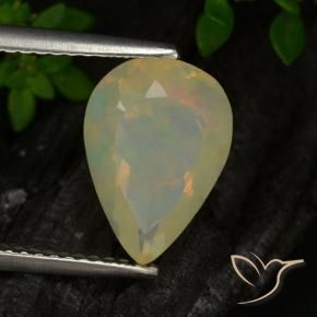 9,17 ctw natürlicher Mehrfarbig Opal, Birnenform, Lichtdurchlässig