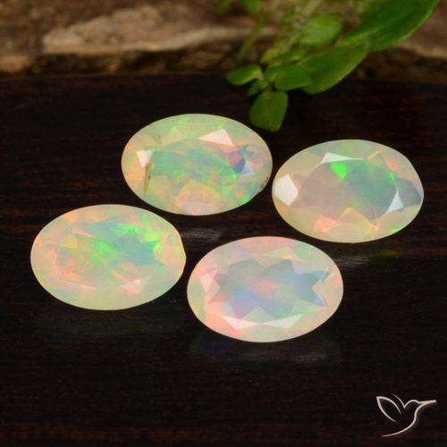 1.14ctw Natürlicher Mehrfarbig Opal, Oval, Transparent