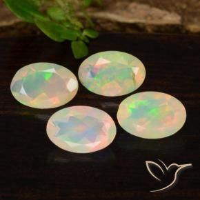 1.14 ct natürliche Mehrfarbig Opal-Edelsteine, Oval, Transparent