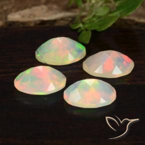 1.14 ct natürliche Mehrfarbig Opal-Edelsteine, Oval, Transparent