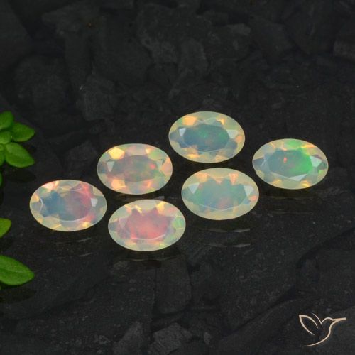 1.60ctw Natürlicher Mehrfarbig Opal, Oval, Transparent, Photo A