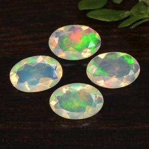 1,01 ct natürliche Mehrfarbig Opal-Edelsteine, Oval Schliff, Transparent