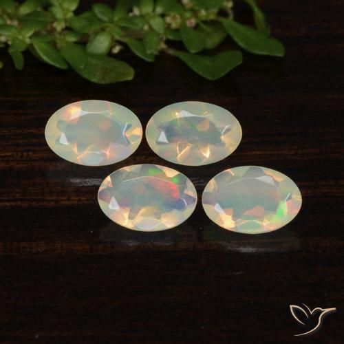 1.13 ct natürliche Mehrfarbig Opal-Edelsteine, Oval, Transparent