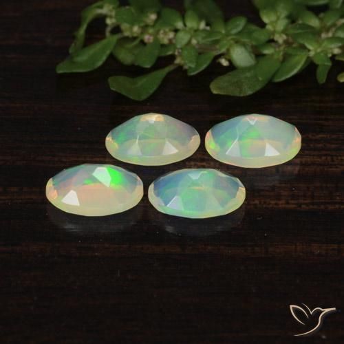 1.13 ct natürliche Mehrfarbig Opal-Edelsteine, Oval, Transparent