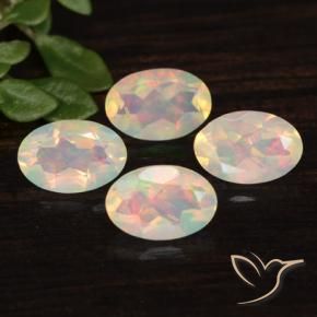 1.15 ct natürliche Mehrfarbig Opal-Edelsteine, Oval, Transparent