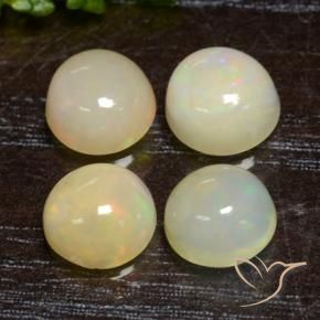 2.70 ct natürliche Mehrfarbig Opal-Edelsteine, Runden, Lichtdurchlässig