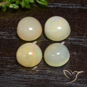 2.70 ct natürliche Mehrfarbig Opal-Edelsteine, Runden, Lichtdurchlässig