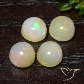 3.15 ct natürliche Mehrfarbig Opal-Edelsteine, Runden, Lichtdurchlässig