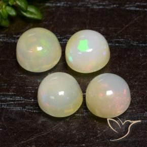 3.15 ct natürliche Mehrfarbig Opal-Edelsteine, Runden, Lichtdurchlässig