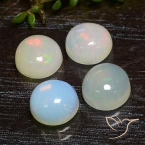 2.26 ct natürliche Mehrfarbig Opal-Edelsteine, Runden, Lichtdurchlässig