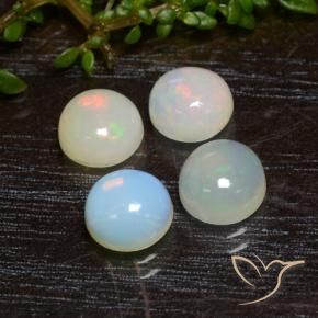 2.26 ct natürliche Mehrfarbig Opal-Edelsteine, Runden, Lichtdurchlässig