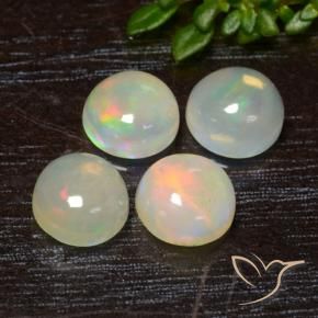 2.11 ct natürliche Mehrfarbig Opal-Edelsteine, Runden, Transparent