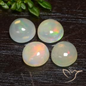 2.11 ct natürliche Mehrfarbig Opal-Edelsteine, Runden, Transparent
