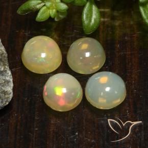 1.45 ct natürliche Mehrfarbig Opal-Edelsteine, Runden, Lichtdurchlässig