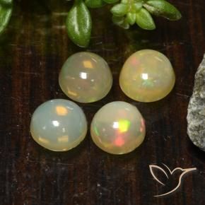 1.45 ct natürliche Mehrfarbig Opal-Edelsteine, Runden, Lichtdurchlässig