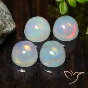 1.81 ct natürliche Mehrfarbig Opal-Edelsteine, Runden, Transparent