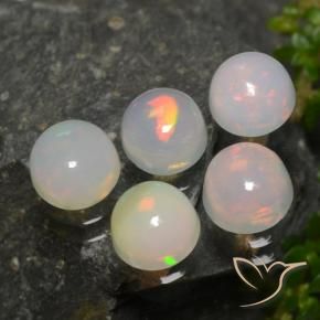 2.04 ct natürliche Mehrfarbig Opal-Edelsteine, Runden, Lichtdurchlässig