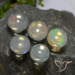 1.94 ct natürliche Mehrfarbig Opal-Edelsteine, Runden, Transparent
