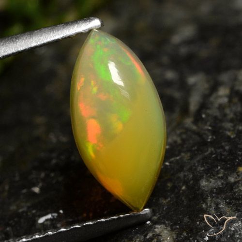 1.29ct Natürlicher Mehrfarbig Opal, Marquise, Lichtdurchlässig