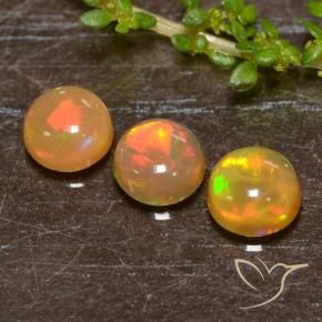 1.93 ct natürliche Mehrfarbig Opal-Edelsteine, Runden, Lichtdurchlässig