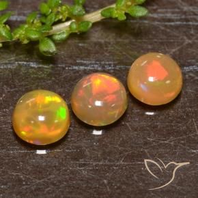 1.93 ct natürliche Mehrfarbig Opal-Edelsteine, Runden, Lichtdurchlässig