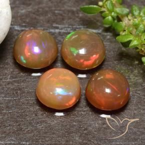 1.95 ct natürliche Mehrfarbig Opal-Edelsteine, Runden, Lichtdurchlässig