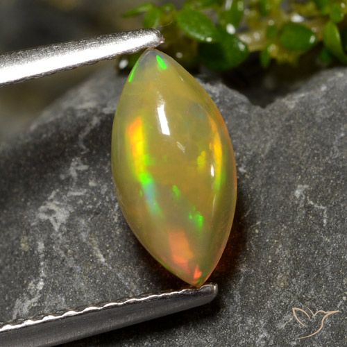 0.72ct Natürlicher Mehrfarbig Opal, Marquise, Transparent