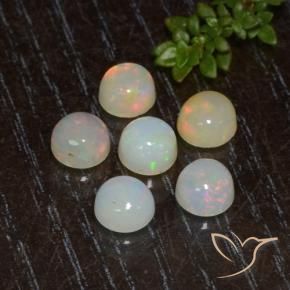 2.44 ct natürliche Mehrfarbig Opal-Edelsteine, Runden, Transparent
